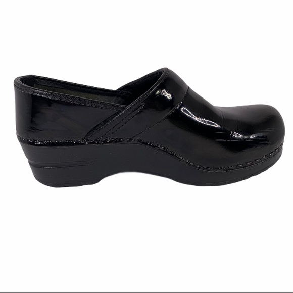 dansko professional patent leather clogs